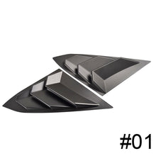 Load image into Gallery viewer, Pair Rear Panel Window Side Louvers Carbon Fiber Vent Decal For Honda Civic Type R Notchback 2020 2021 ABS
