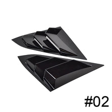 Load image into Gallery viewer, Pair Rear Panel Window Side Louvers Carbon Fiber Vent Decal For Honda Civic Type R Notchback 2020 2021 ABS
