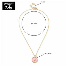 Load image into Gallery viewer, Fashion Delicate Star Moon Alloy Oil Dripping Necklace Jewelry Gift For Lover Friends
