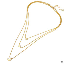 Load image into Gallery viewer, Creative Retro Simple Star Moon Love Pendant Necklace Clavicle Chain For Women Girls
