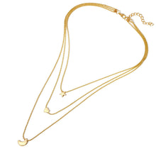 Load image into Gallery viewer, Creative Retro Simple Star Moon Love Pendant Necklace Clavicle Chain For Women Girls
