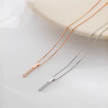 Load image into Gallery viewer, Simple Cool Key Shaped Diamond Inlaid Clavicle Chain Necklace Jewelry Gift For Women Girls
