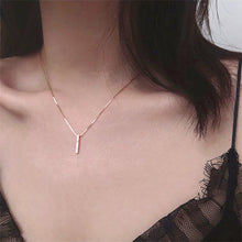 Load image into Gallery viewer, Simple Cool Key Shaped Diamond Inlaid Clavicle Chain Necklace Jewelry Gift For Women Girls
