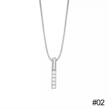 Load image into Gallery viewer, Simple Cool Key Shaped Diamond Inlaid Clavicle Chain Necklace Jewelry Gift For Women Girls
