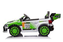Load image into Gallery viewer, 12V4A 20W*2 one button start, forward and backward, high and low speed, music, front light, power display,  two doors can open, 2.4G R/C, seat belt four wheel absorber KIDS RIDE ON CAR
