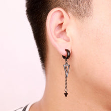 Load image into Gallery viewer, Women Punk No Hole Triangle Earrings Accessories Party Pendant Earrings Female Fashion Long Imitation Earmuffs
