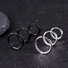 Load image into Gallery viewer, Women Fashion Alloy Stainless Steel Round Titanium Steel Round Hoop Earrings Gold Color Jewelry Earrings Party Gift
