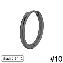 Load image into Gallery viewer, Women Fashion Alloy Stainless Steel Round Titanium Steel Round Hoop Earrings Gold Color Jewelry Earrings Party Gift
