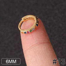 Load image into Gallery viewer, Women Fashion Alloy Stainless Steel Round Titanium Steel Round Hoop Earrings Gold Color Jewelry Earrings Party Gift
