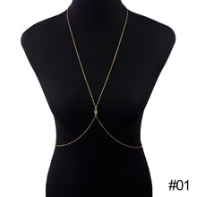 Load image into Gallery viewer, Fashion Simple Rhinestone Zircon Sexy Body Chain Summer Jewelry For Women Girls
