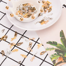 Load image into Gallery viewer, 130 PCS/Set Retro Alloy 26 English Capital Case Letter Accessories For Earrings Necklace Bracelet DIY Handmade
