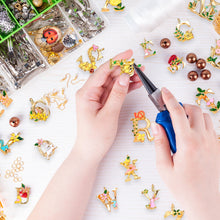 Load image into Gallery viewer, 26PCS/Set Oil Drop Alloy Small Pendant Jewelry Accessories For Necklace Bracelet DIY

