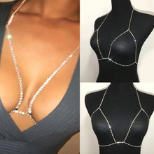Load image into Gallery viewer, European And American Style Crystal Bra Diamond Inlaid Sexy Body Chain Jewelry Gift
