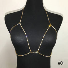 Load image into Gallery viewer, European And American Style Crystal Bra Diamond Inlaid Sexy Body Chain Jewelry Gift
