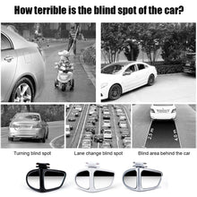 Load image into Gallery viewer, 1pc Rotatable Car Blind Spot Mirror 2 Side Wide Angle Car Reverse Rearview Auxiliary Blind Spot Mirror
