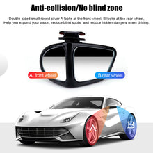 Load image into Gallery viewer, 1pc Rotatable Car Blind Spot Mirror 2 Side Wide Angle Car Reverse Rearview Auxiliary Blind Spot Mirror
