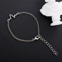 Load image into Gallery viewer, Simple Personality Beckoning Heart Rate Line Couple Bracelet For Love Jewelry Gift
