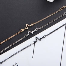 Load image into Gallery viewer, Simple Personality Beckoning Heart Rate Line Couple Bracelet For Love Jewelry Gift
