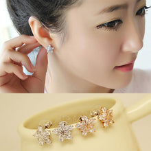 Load image into Gallery viewer, Small Cute Fresh Flower Snowflake Anti Allergy Earrings Jewelry Gift For Women Girls
