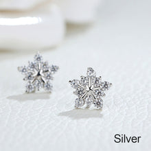 Load image into Gallery viewer, Small Cute Fresh Flower Snowflake Anti Allergy Earrings Jewelry Gift For Women Girls
