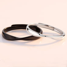 Load image into Gallery viewer, Simple Fashion Couple Ring Twisted Rope Copper Silver Plated Open Ring Couple Ring Girl Boy Friend Jewelry Gift
