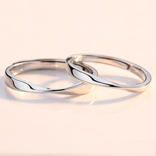 Load image into Gallery viewer, Simple Fashion Couple Ring Twisted Rope Copper Silver Plated Open Ring Couple Ring Girl Boy Friend Jewelry Gift
