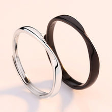 Load image into Gallery viewer, Simple Fashion Couple Ring Twisted Rope Copper Silver Plated Open Ring Couple Ring Girl Boy Friend Jewelry Gift
