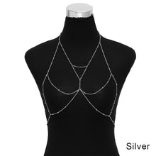 Load image into Gallery viewer, Fashion Metal Ladies Body Chain Sexy Style Chest Chain Hollow Out Bikini Ladies Women Breast Chain Body Decorative Jewelry
