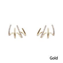Load image into Gallery viewer, Luxury Claw Stud Earrings for Women Punk Four-Prong Korean Ear Hook Clip Earrings Trend Jewelry
