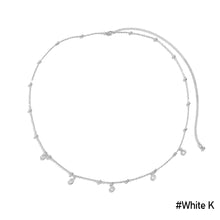 Load image into Gallery viewer, Versatile Beach Thin Chain Body Chain Simple Geometric Imitation Crystal Pendant Tassel Waist Chain Summer Sexy Body Chain
