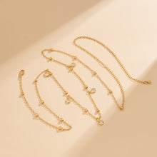 Load image into Gallery viewer, Versatile Beach Thin Chain Body Chain Simple Geometric Imitation Crystal Pendant Tassel Waist Chain Summer Sexy Body Chain
