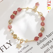 Load image into Gallery viewer, Fashion Beaded Branch Strawberry Crystal Star Bracelet Adjustable Retro Bracelet Pink Crystal Women Elegant Jewelry Gift Accessories

