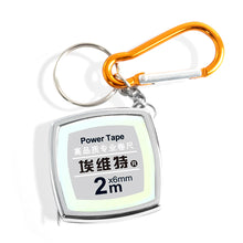 Load image into Gallery viewer, 1pc Creative Mini Tape Measure Pull Ruler Key Ring Measuring Tools Retractable Ruler with Key Chain and Hook Gauging Tool Portable Keychain Keyring Gifts
