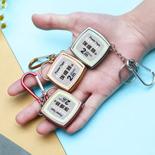 Load image into Gallery viewer, 1pc Creative Mini Tape Measure Pull Ruler Key Ring Measuring Tools Retractable Ruler with Key Chain and Hook Gauging Tool Portable Keychain Keyring Gifts

