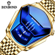 Load image into Gallery viewer, BINBOND 01 Luxury Men Watch Top Brand Sport Waterproof Quartz Watches 3D Glass Man Clock Wristwatch

