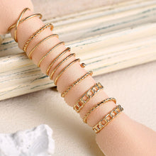 Load image into Gallery viewer, Simple Alloy Ring Set Creative Vintage Multilayer Cross Open Ring Jewelry Accessories Gift for Women
