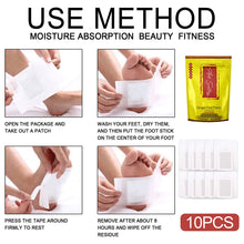 Load image into Gallery viewer, Tongluo Ginger Foot Patch Sleep Health Rejuvenating Meridian Activating Foot Care Patch Stress Relief Feet Pads Beauty Health
