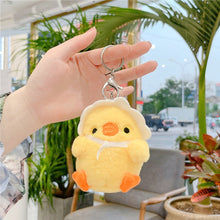 Load image into Gallery viewer, 10cm Cute Chicken Plush Toys Key Chain Bag Pendant Cute Chick Doll for Kids Children Birthday Christmas Gifts Toys
