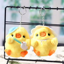 Load image into Gallery viewer, 10cm Cute Chicken Plush Toys Key Chain Bag Pendant Cute Chick Doll for Kids Children Birthday Christmas Gifts Toys
