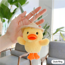 Load image into Gallery viewer, 12cm Cute Angry Chicken Plush Toys Key Chain Bag Pendant Cute Duck Doll for Kids Children Birthday Christmas Gifts Toys
