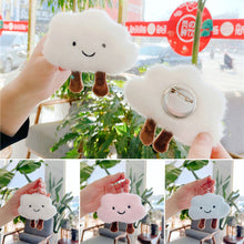 Load image into Gallery viewer, INS Cute Cloud Keychain Pendant Brooch Girl Bag Accessories Creative Plush Toy Girl Heart Baiyun Backpack Couple Pendant
