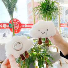 Load image into Gallery viewer, INS Cute Cloud Keychain Pendant Brooch Girl Bag Accessories Creative Plush Toy Girl Heart Baiyun Backpack Couple Pendant
