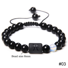 Load image into Gallery viewer, 12 Constellations Woven Bracelet Creative Fashion Bracelet Adjustable Beaded Bracelet Jewelry Gift for Men Women

