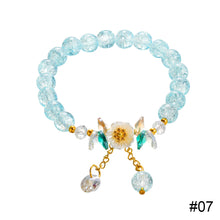 Load image into Gallery viewer, Flower Crystal Bracelet Adjustable Beaded Crystal Bracelet Simple Versatile Bracelet Jewelry Gift for Women
