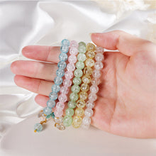 Load image into Gallery viewer, Flower Crystal Bracelet Adjustable Beaded Crystal Bracelet Simple Versatile Bracelet Jewelry Gift for Women
