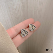 Load image into Gallery viewer, Versatile Niche Earrings Fashion Delicate Alloy Ear Studs Zircon Pearl Earrings Women Jewelry Accessories
