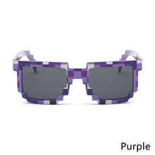 Load image into Gallery viewer, Fashion Sunglasses Kids Cosplay Action Game Toy Square Pixel Mosaic Glasses Toys for Children Gift 5 Color
