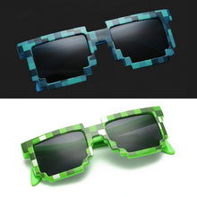 Load image into Gallery viewer, Fashion Sunglasses Kids Cosplay Action Game Toy Square Pixel Mosaic Glasses Toys for Children Gift 5 Color
