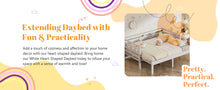 Load image into Gallery viewer, Twin Extending Daybed with Trundle, Wooden Daybed, White
