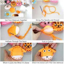 Load image into Gallery viewer, 10Pcs/lot Handcraft Pendant Toys for Children Non-woven Fabric DIY Handmade Keychain Ornaments Arts Crafts Kits Creative Toy
